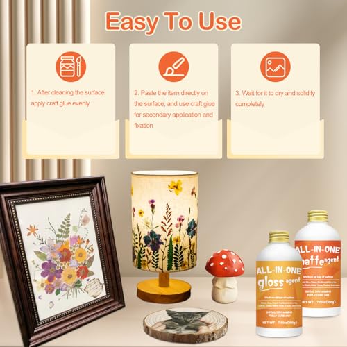 1DFAUL Crafts Sealer Gloss Finish, 200ml All Purpose Craft Glue - style: A1 Gloss