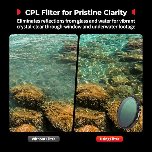 SmallRig ND Filter Kit for DJI Osmo Action 6-5895 - style: 4 filters: CPL+ND8+ND16+ND32+Lens Cover
