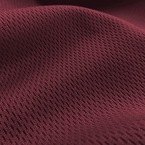 Pico Textiles 1 Yard Bolt Maroon Dimple Mesh Athletic Jersey Fabric - color: Maroon, size: 1 Yard Bolt