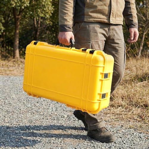 Relaxweex 22.4 x 16.1 x 10.2 Inch Hard Case, Grid Shell, Yellow - color: Yellow, size: 22.4 x 16.1 x 10.2 Inch, style: Grid Shell