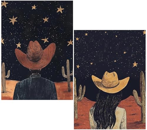 2Pack Cowboy Diamond Art Kits for Adults Diamond Painting Kit for Beginner - color: DP03415