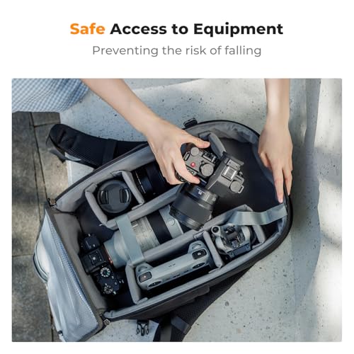K&F CONCEPT Camera Backpacks for Photographers Travel Bag for Tripod Camera Lence Accessory with laptop compartment and Rain Cover Multi-Functional Camera Bags for Dslr Cameras - style: Classic