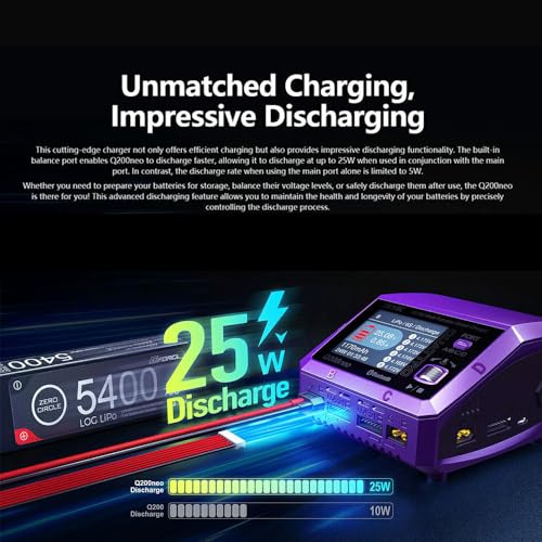 GoolRC Q200neo AC/DC Multi-Function Smart Charger, Lipo Battery Charger