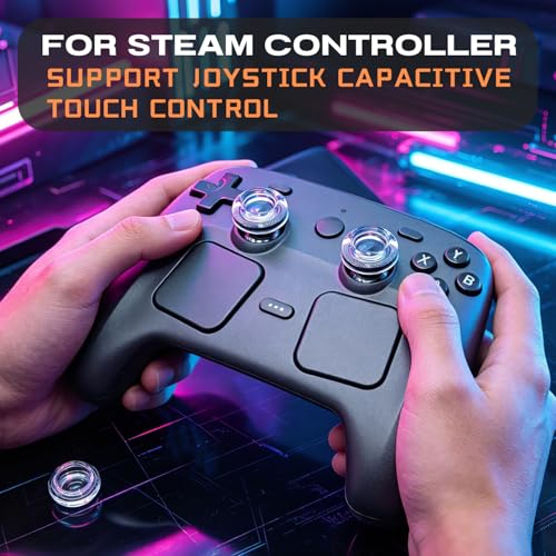 Luck&Link Transparent Thumb Grips for Steam Controller, Joystick Caps for Steam Controller2 Thumbstick Cover(for Steam Controller) - size: For Steam Controller