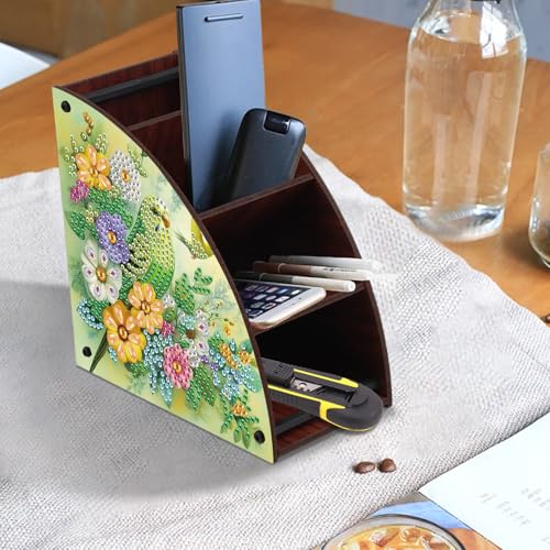 DIY Diamond Painting Kits Organizer Box, Green Parrot Diamond Art Organizer - color: Green Parrot