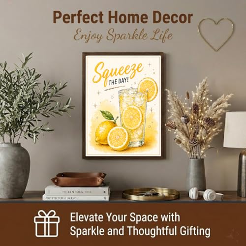 Lemon Diamond Art Kits for Adults, Squeeze The Day Diamond Painting Kit - color: HS042-1