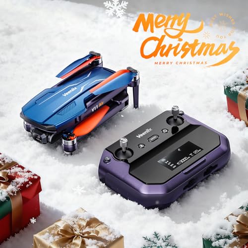 Veeniix 6K Photo 3 Axis Gimbal Camera Drone Brushless Quadcopter - color: Blue and Orange
