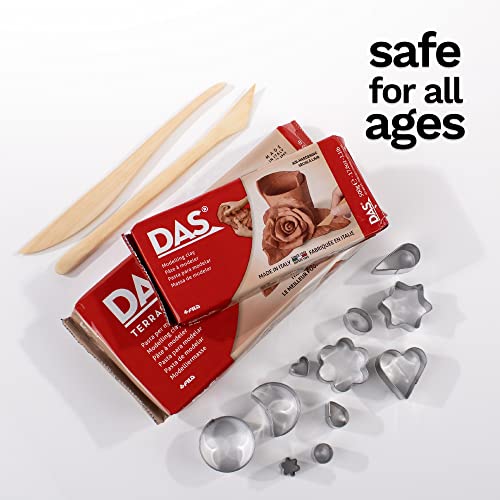 DAS Air-Hardening Modeling Clay, Block, Terra Cotta Color (387100), 1.1 Pound (1-Pack)