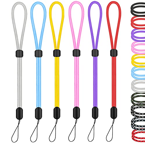 Hukado Hand Wrist Strap Lanyard, 6 Pack 9.5inch Multi-ColorA, Adjustable - color: Mixcolor, size: 9.5 inches