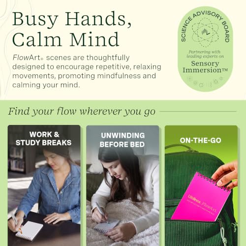 Lifelines FlowArt Mini Activity Pad, 3-Pack - Dot-by-Letter Coloring Books - size: Minis, style: 3 Pack - Enchanted Magic