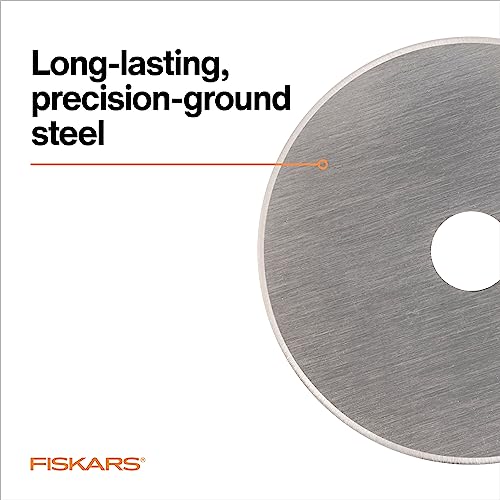 Fiskars 45mm Rotary Cutter Blade Replacements for Fabric, 5-Pack - size: 45mm, style: 5 Pack - Standard