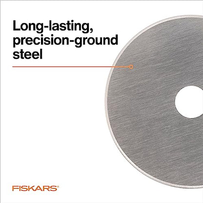 Fiskars 45mm Rotary Cutter Blade Replacements for Fabric, 5-Pack - size: 45mm, style: 5 Pack - Standard