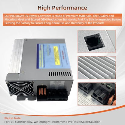 PD9280AV 80Amp RV Power Converter Compatible with Inteli-Power 9200 Series - size: PD9280AV