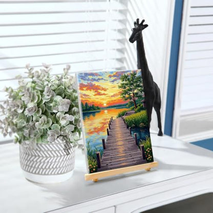 YOYA Framed Paint by Numbers Kit for Adults - Landscape Paint by Number - color: Landscape 033