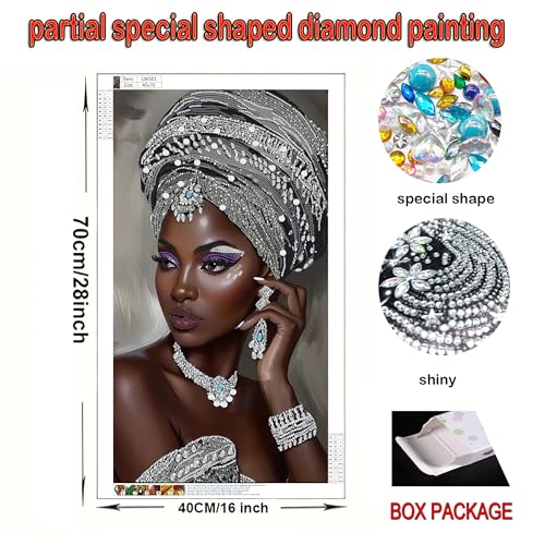 African Pearl Art Kits for Adults,DIY Diamond Painting kit for Beginners - color: 501