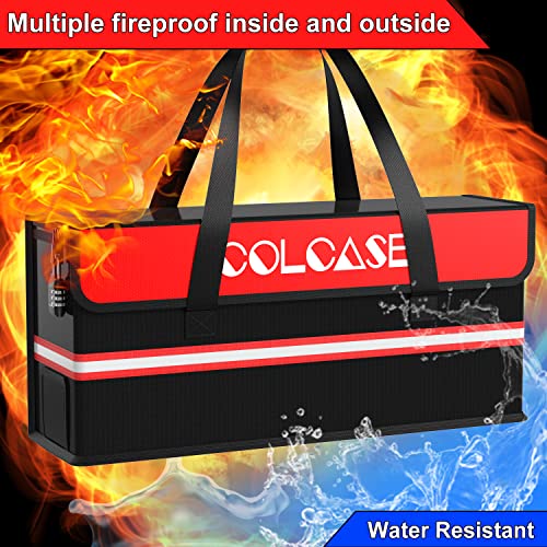 COLCASE Large Lipo Safe Bag and Ebike Battery Bag Combo Storage for Lipo and Ebike Batteries