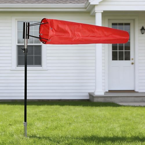 8" X 36" Airport Windsock | Heavy Duty, All Weather, Waterproof,