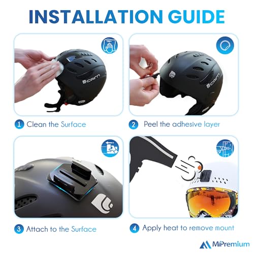 Helmet Mount Adhesive Sticky Pads for GoPro Hero 13 12 11 10 9 8 7 6 5 4