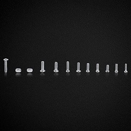Screws and Nuts Assortment Kit 600pcs Small Nut Bolt Set Tiny Screw Electronics Hardware Fasteners Repair Tool with Storage Box for Watches Glassess