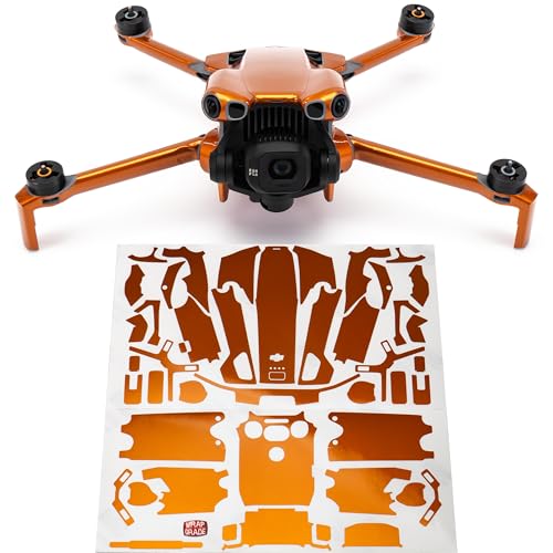 WRAPGRADE Skin Stickers Compatible with DJI Mini 5 Pro (Butterfly Copper) - color: Butterfly Copper