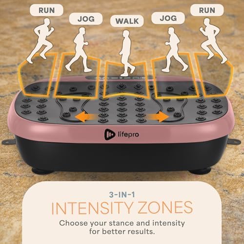 Lifepro HexaPlate Lite Compact Vibration Plate with Magnetic Acupoints - color: Rose Gold