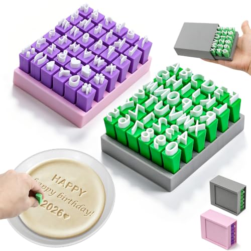 Alphabet Stamps Set for Clay | 74Pcs 1/2"/12.7mm Pottery Letter Stamps
