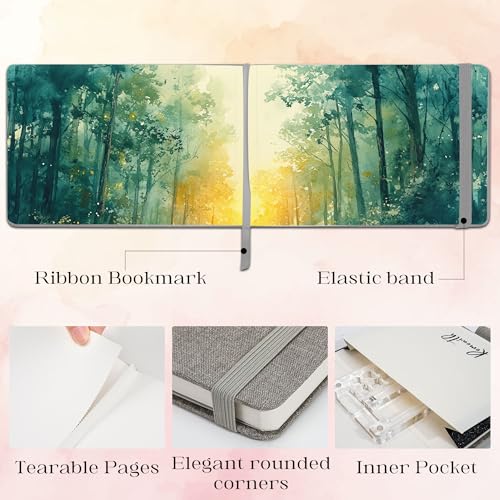 Watercolor Journal Sketchbook 3.5x5.5 24 Sheets Gray - color: Gray, size: 3.5x 5.5 Inch