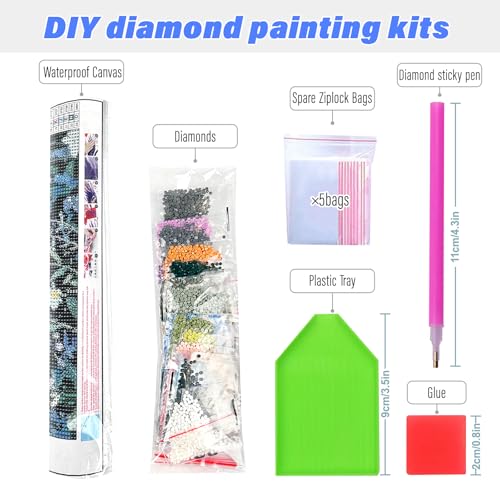 Halloween Diamond Art Kits for Adults,Ghost Pumpkin Diamond Painting - color: DP04573
