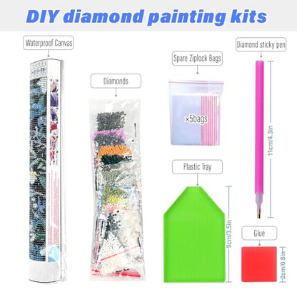 Halloween Diamond Art Kits for Adults,Ghost Pumpkin Diamond Painting - color: DP04573