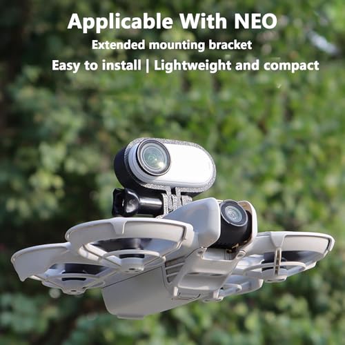 Upper Expansion Bracket for DJI Neo, for Action Camera Mount Bracket Extension Adapter Fixed Snap-on Clamp Holder (Top Mount)