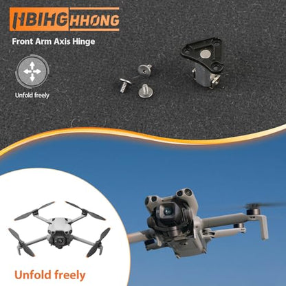 Front Arm Axis Replacement for DJI Mini 5 Pro Front Arm Shaft Screws Front Arm Hinges for Mini 5 Pro Drone Accessories Parts with Repair Tools（3Pcs Screws）