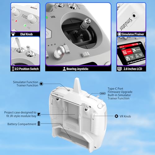 Radiolink T12D 12CH Transmitter R12F Receiver, 4km for Drone/Airplane/Car