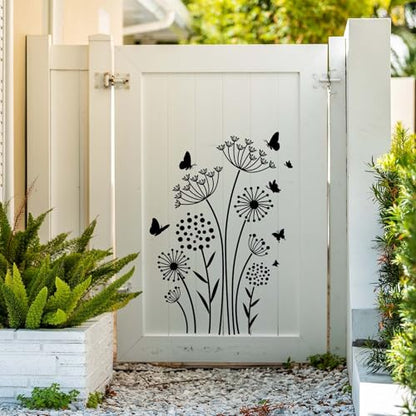 Large Flower Stencils for Painting Dandelion Stencils for Wood Fence - style: Dandelion