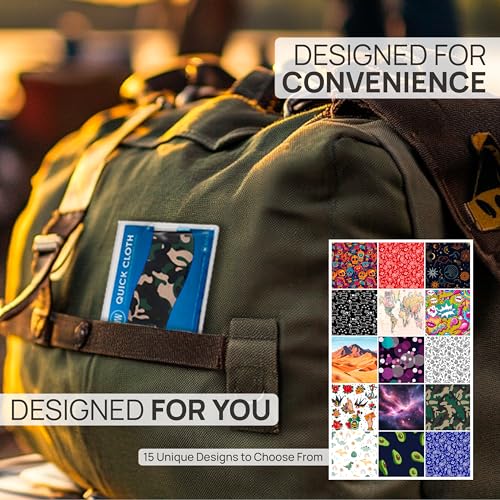 Microfiber Wholesale Quick Cloth Glasses Cleaning Cloths – 5x7 Camo 2-Pack - color: Camo, size: 5"x7"