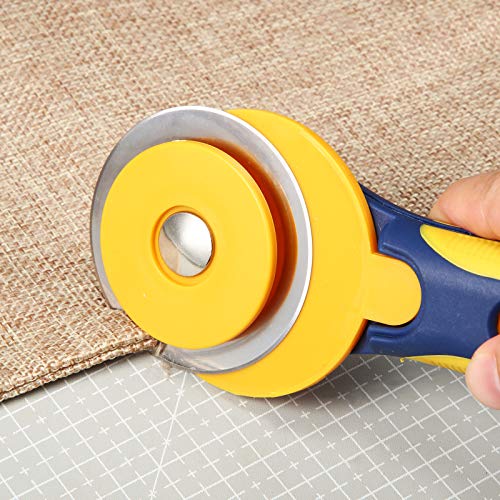 Mudder 60 mm 36 Packs Rotary Cutter Replacement Blades for Sewing Crafts - size: 60 mm