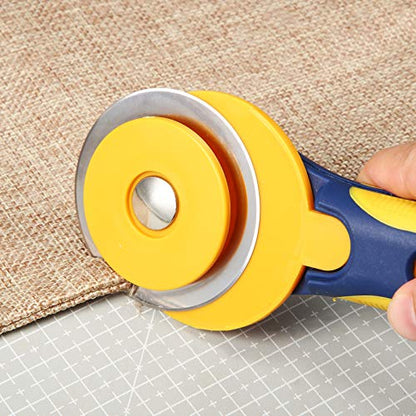 Mudder 60 mm 36 Packs Rotary Cutter Replacement Blades for Sewing Crafts - size: 60 mm
