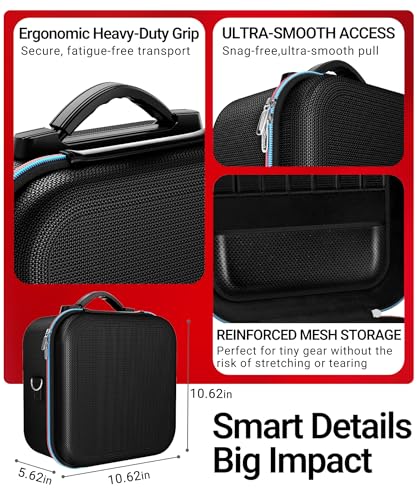 ivoler Compact Carrying Case for Nintendo Switch 2 All-in-One Case Black - color: Carbon black, size: 7.9''