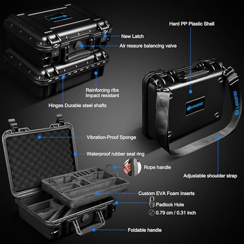 Lekufee Travel Waterproof Hard Case for DJI Osmo 360