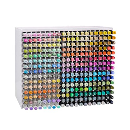 SANFURNEY Art Marker Storage Rack for 300 Markers - size: Rack for 300 Markers - White