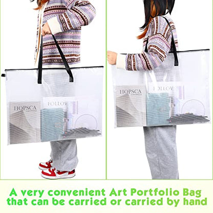 Saintrygo 10 Pcs Art Portfolio Bag Zipper File Storage, for Back to School