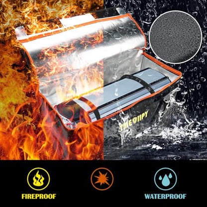 TMEOIIPY Ebike Battery Bag, Fireproof Large Capacity for Charging - style: 22 X 9.5 X 9.5in