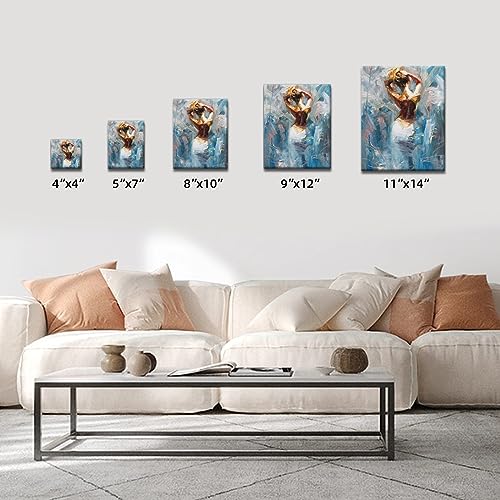 6 Pack 11x14 Stretched Canvases for Painting Black - size: 11x14 (6Pack)