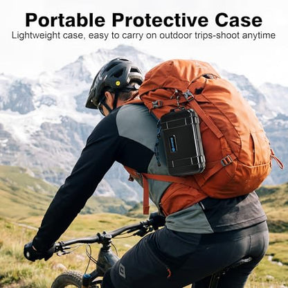 Lekufee Travel Waterproof Hard Case for DJI Osmo Action 6/5 Pro/4/3 Camera & Accessories(Bag&Case Only)