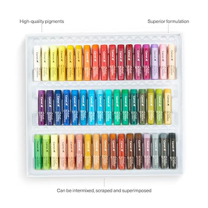 Camlin Kokuyo Supreme Oil Pastel Set - 50 Shades (Multicolor)