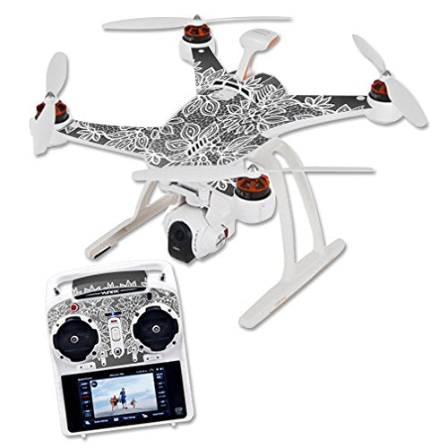 MightySkins Skin Compatible with Blade Chroma Quadcopter Drone wrap Cover Sticker Skins Floral Lace