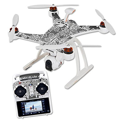 MightySkins Skin Compatible with Blade Chroma Quadcopter Drone wrap Cover Sticker Skins Floral Lace