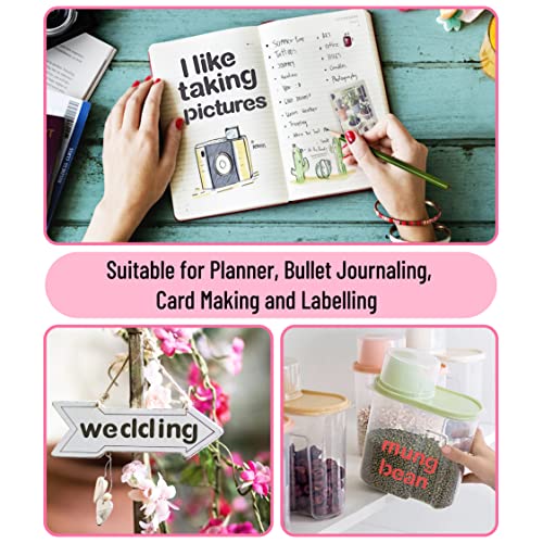 Mr. Pen- Bible Journaling Stencil Set, 4.2 x 7 Inch, 14 Sheets - style: Bible Journaling Stencil