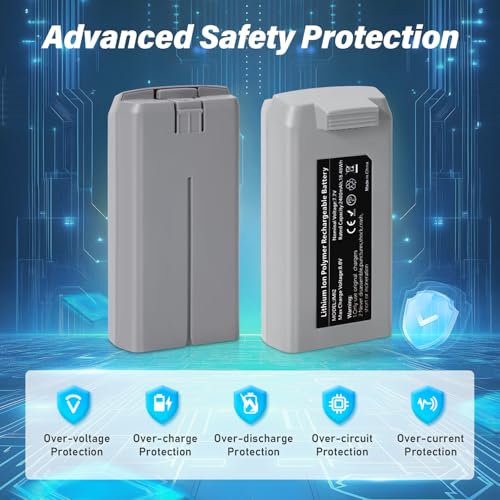 Mini 2 Series Intelligent Flight Battery 2Pack 2400mAh 7.7V Replacement Battery Compatible with DJI Mini 2/2 SE/ 4K Up to 31Mins Flight Time - style: 2PACK