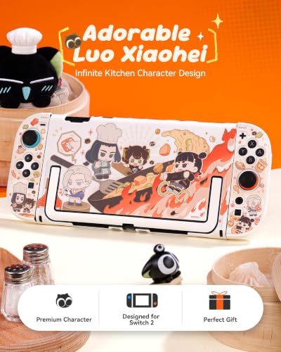 GeekShare Protective Shell Compatible with Switch 2 (Passionate Kitchen) - color: Passionate Kitchen
