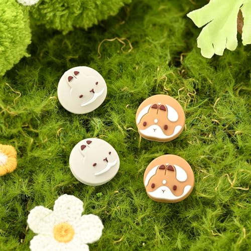 GeekShare 4PCS Thumb Grip Caps for Switch 2, Cute Silicone Joystick Caps Soft Thumbstick Cover Compatible with Switch 2025 - Team Timothy - color: Team Timothy